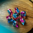 Starlit Rift Resin DND Dice Set - Bards & Cards