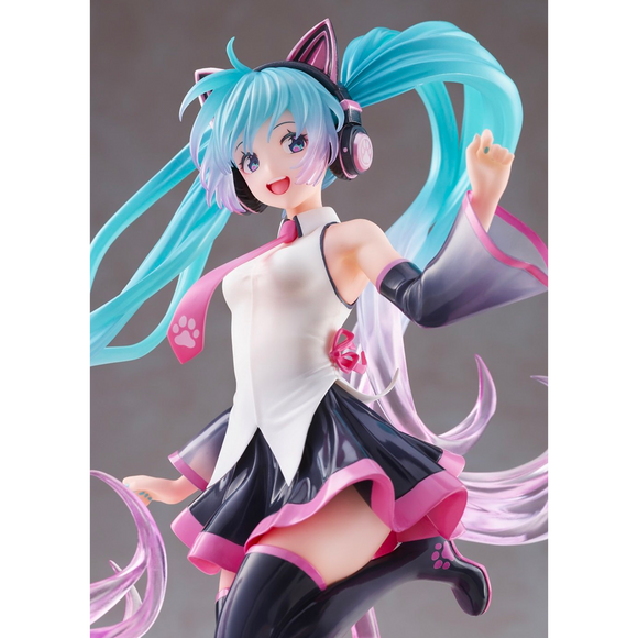 Taito: Vocaloid - Hatsune Miku (Birthday 2021 Happy Cat Ver.) Figure - Bards & Cards