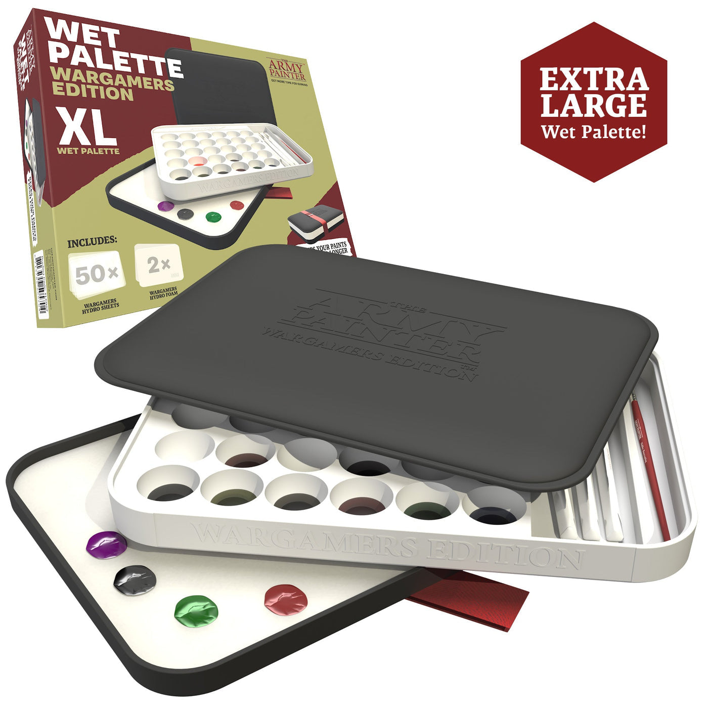 The Army Painter - Wargamers Edition XL Wet Palette - Bards & Cards