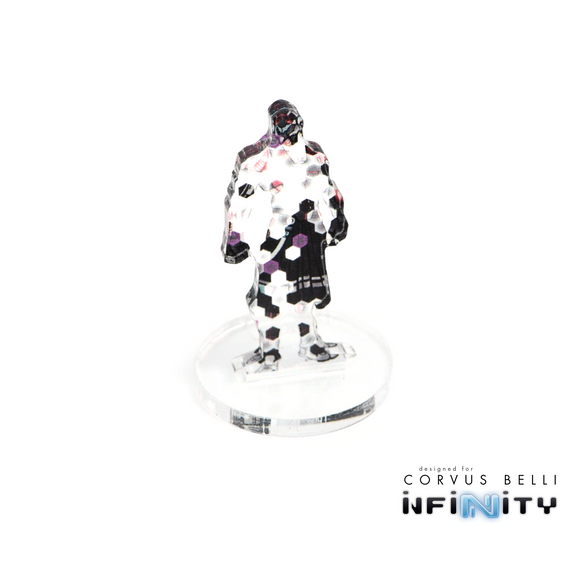 Infinity 3D Markers: Oniwaban (25mm Camo -6) - Bards & Cards