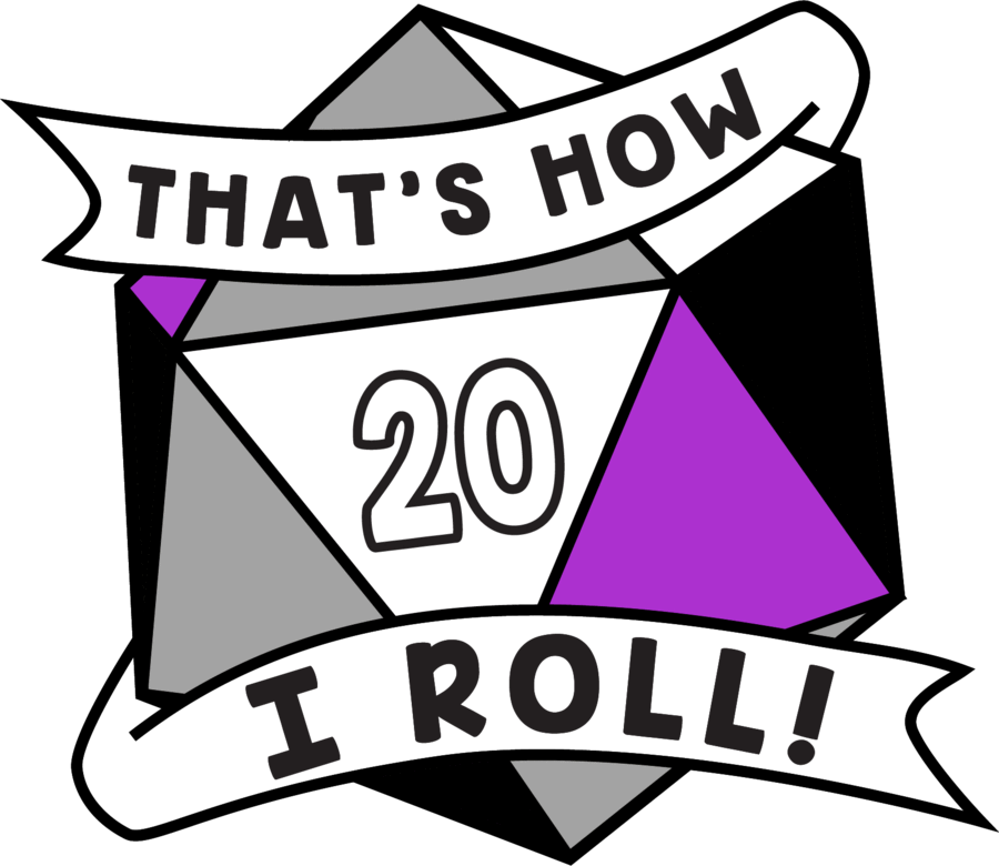 Foam Brain Games - That's How I Roll Pride Pins - Bards & Cards