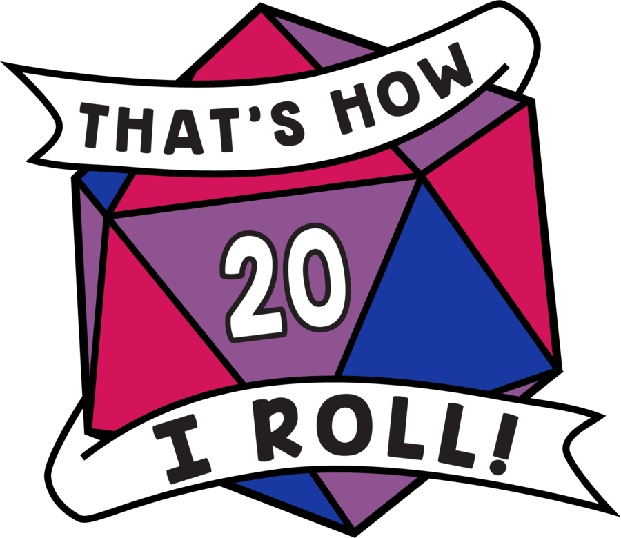 Foam Brain Games - That's How I Roll Pride Pins - Bards & Cards