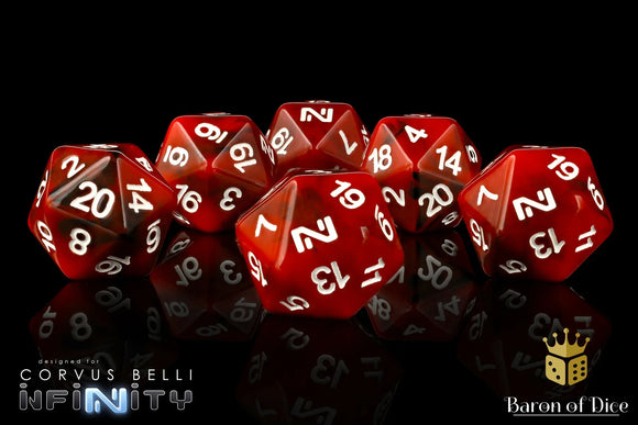 INFINITY: THRICE COALITION, DICE SET - Bards & Cards