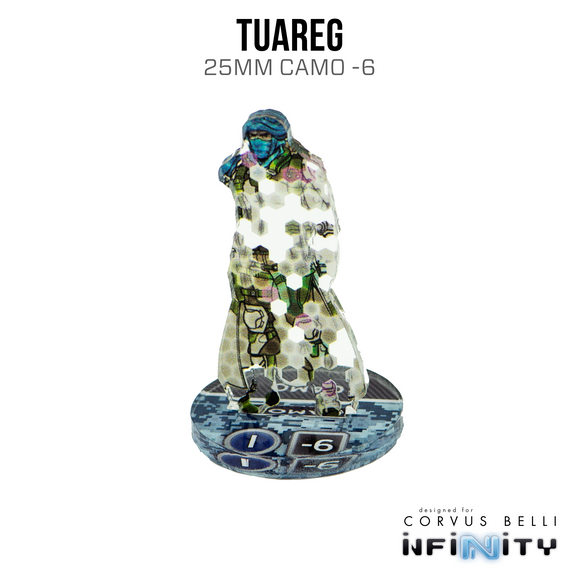 Infinity 3D Markers: Tuareg (25mm Camo -6) - Bards & Cards