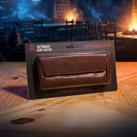 Large Magnetic Pouch - Premium Storage for Game Master Screen DM Accessories - Bards & Cards