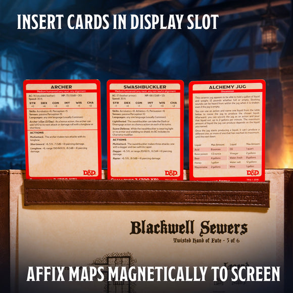 Magnetic Bar Set - Screen Extension Hardware for Ultimate Game Master Screen - Bards & Cards