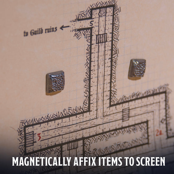 Rivet Magnets - Strong Neodymium Hardware for Game Master Screen Accessories - Bards & Cards