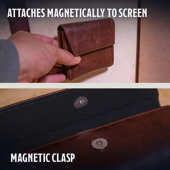 Small Magnetic Pouch - Compact Storage for DM Screen Accessories & Dice - Bards & Cards