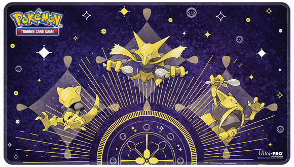Pokemon Stitched Playmat: Abra Evolutions - Bards & Cards