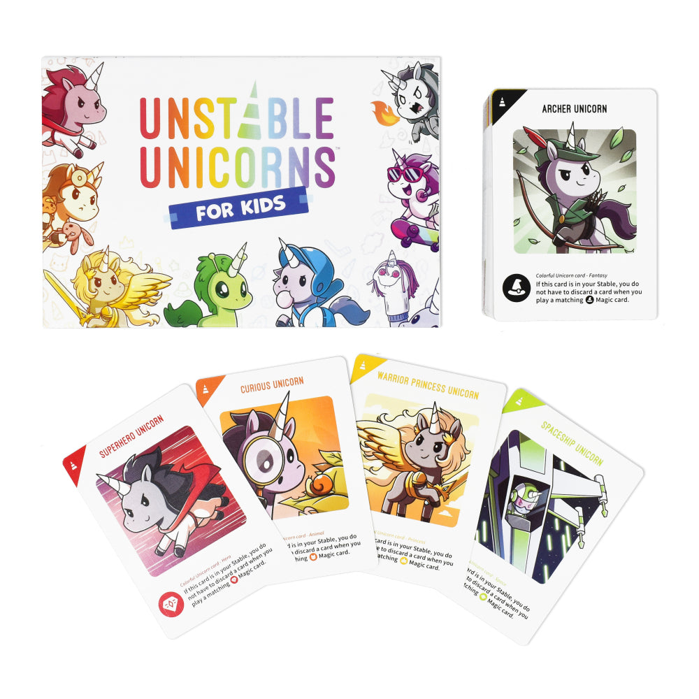 Unstable Unicorns for Kids - Bards & Cards