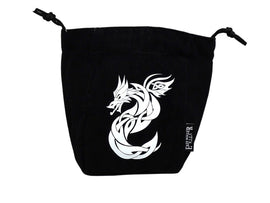 Celtic Knot Dragon Reversible Microfiber Self-Standing Large Dice Bag - Bards & Cards