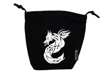 Celtic Knot Dragon Reversible Microfiber Self-Standing Large Dice Bag - Bards & Cards