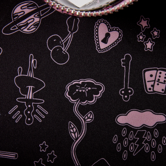 Loungefly: Valfre Double Heart Mini Backpack - Bards & Cards