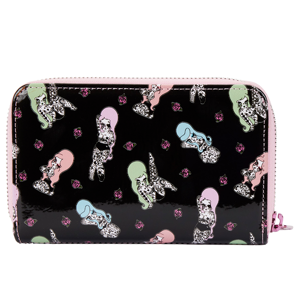 Loungefly: Valfre Tattoo Aop Zip Around Wallet - Bards & Cards