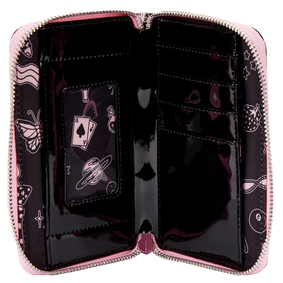 Loungefly: Valfre Tattoo Aop Zip Around Wallet - Bards & Cards