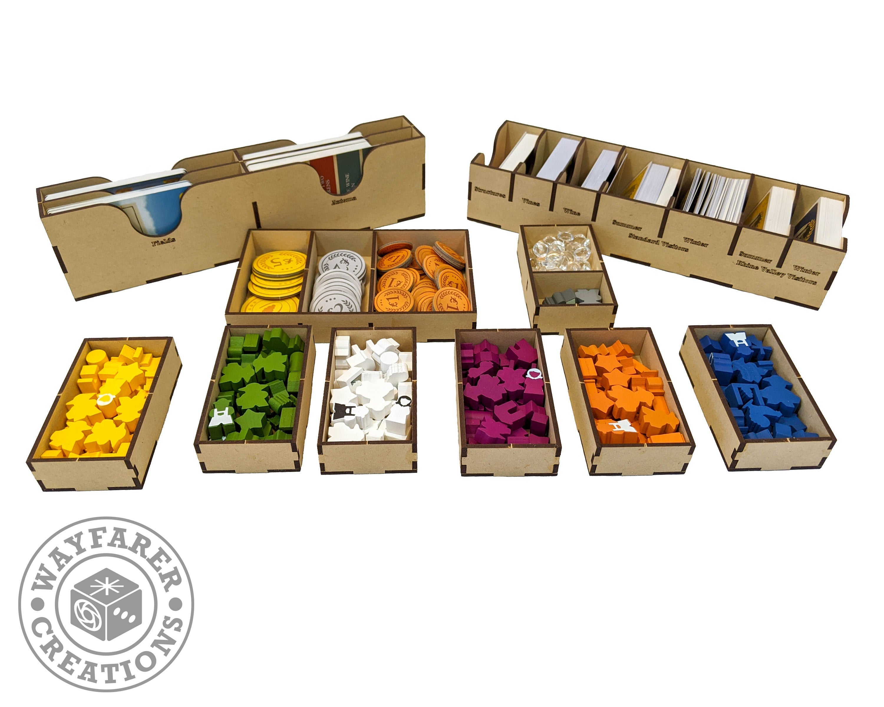 Viticulture Board Game Organizer Insert - 0