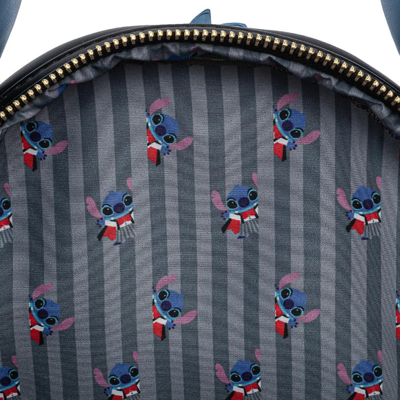 Loungefly: Disney Vampire Stitch Bow Tie Mini Backpack - Bards & Cards