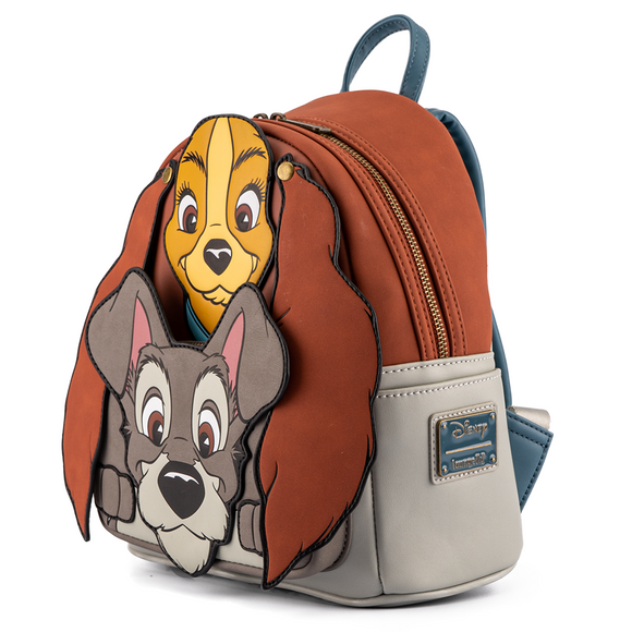 Loungefly: Disney Lady and the Tramp Cosplay Mini Backpack - Bards & Cards