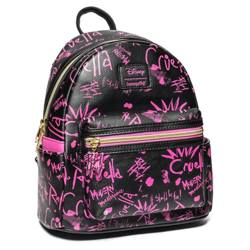 Loungefly: Disney - Cruella Graffiti Mini Backpack Entertainment Earth Exclusive - Bards & Cards