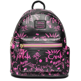 Loungefly: Disney - Cruella Graffiti Mini Backpack Entertainment Earth Exclusive - Bards & Cards