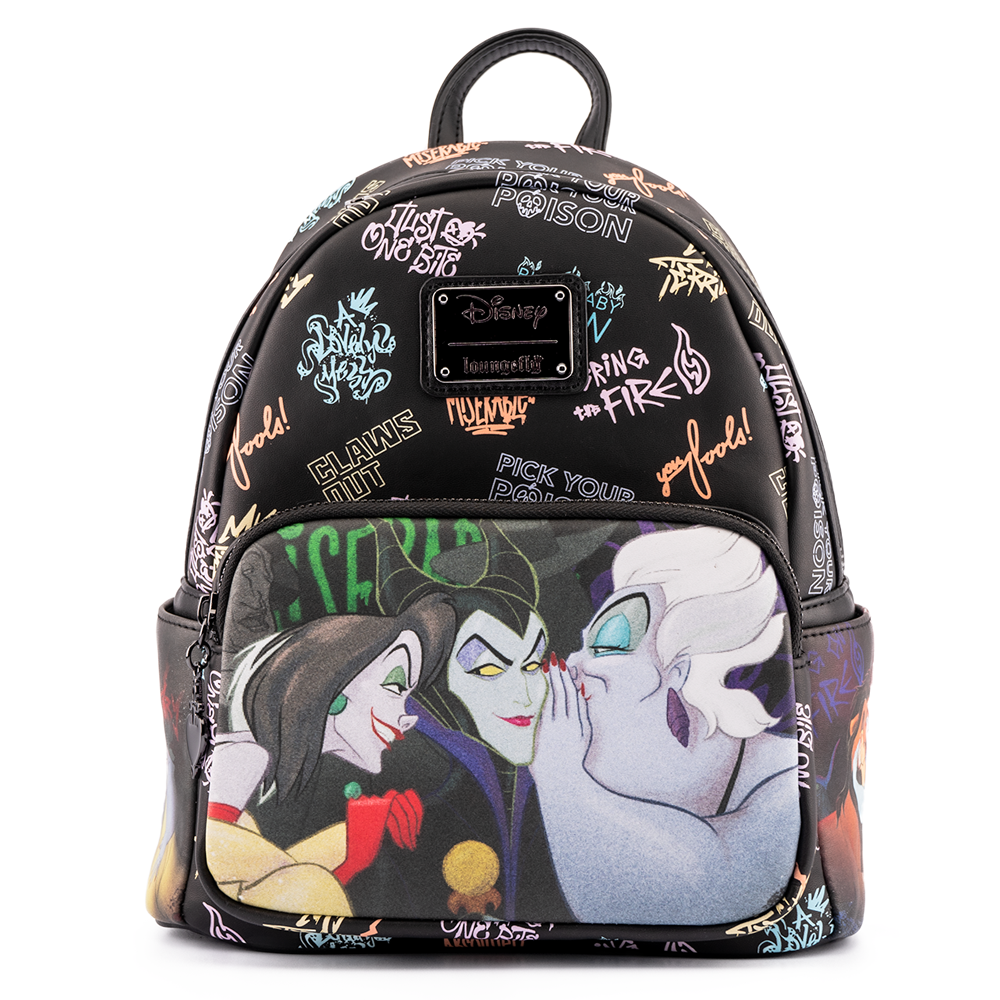 Loungefly Disney Villains Full Cast Mini Backpack - Thumbnail 4