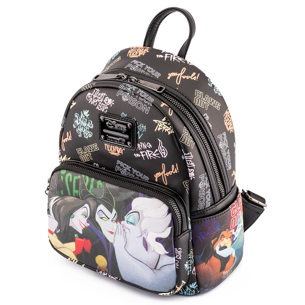 Loungefly Disney Villains Full Cast Mini Backpack - Thumbnail 5