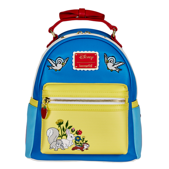 Loungefly: Disney Snow White Cosplay Bow Handle Mini Backpack - Bards & Cards
