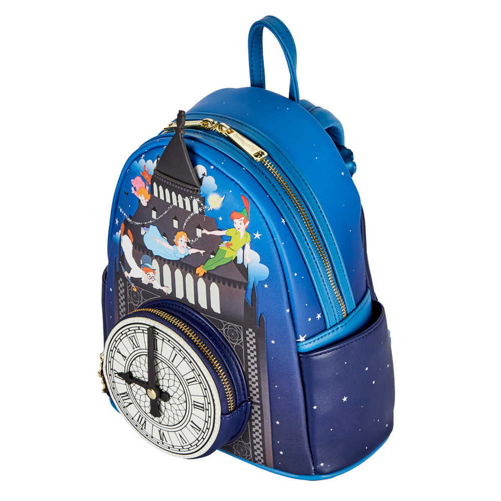 Loungefly: Disney Peter Pan Glow Clock Mini Backpack - 0