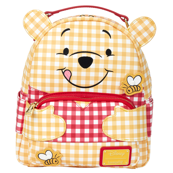 Loungefly: Disney Winnie The Pooh Gingham Mini Backpack - Bards & Cards