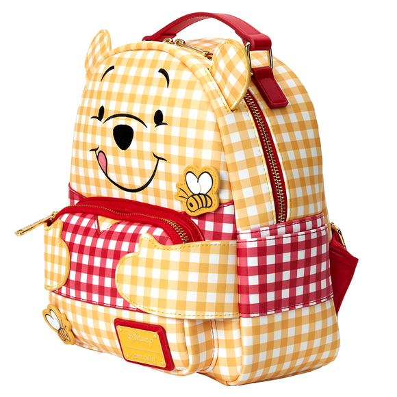 Loungefly: Disney Winnie The Pooh Gingham Mini Backpack - Bards & Cards