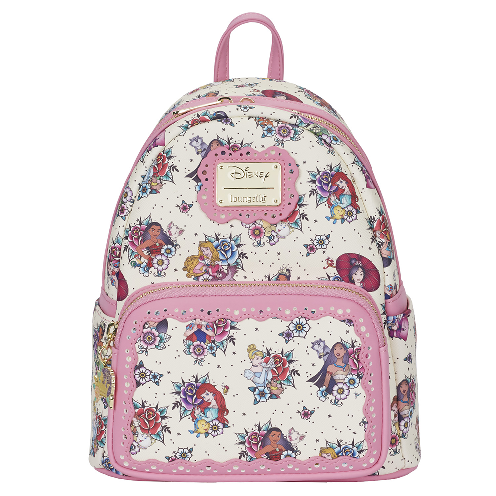 Loungefly: Disney Princess Tattoo Aop Mini Backpack