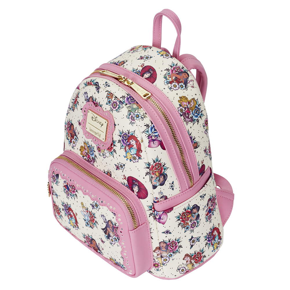 Loungefly: Disney Princess Tattoo Aop Mini Backpack - 0