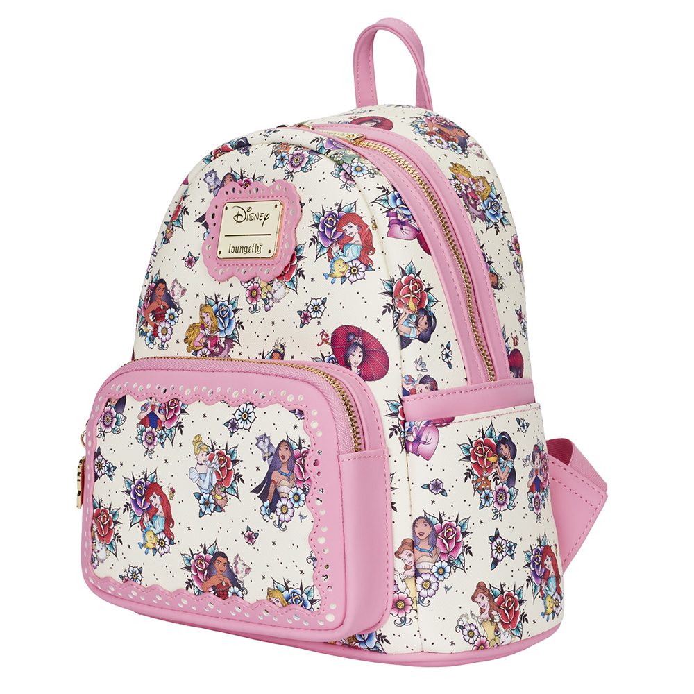 Loungefly: Disney Princess Tattoo Aop Mini Backpack