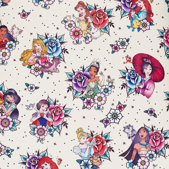 Loungefly: Disney Princess Tattoo Aop Mini Backpack - Bards & Cards