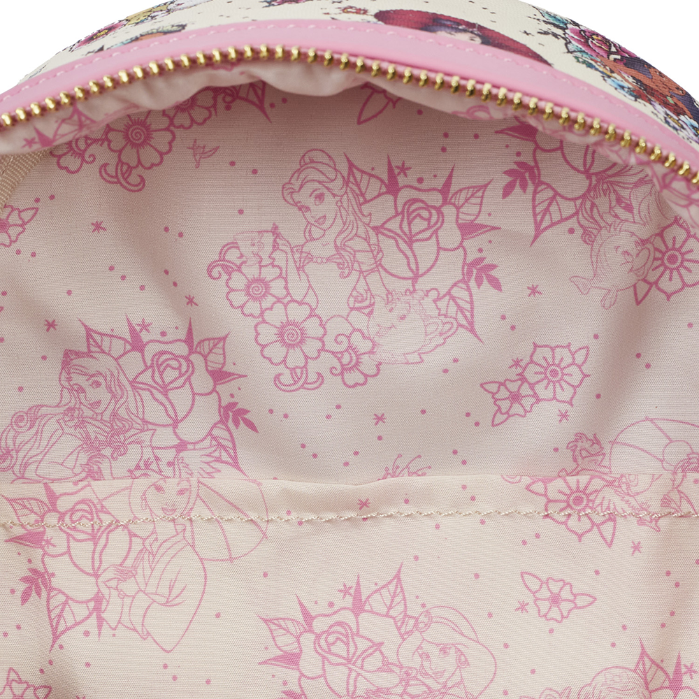 Loungefly: Disney Princess Tattoo Aop Mini Backpack