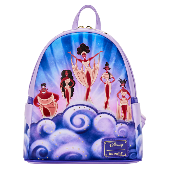 Loungefly: Disney - Hercules Muses Clouds Mini Backpack - Bards & Cards
