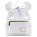 Loungefly: Disney - Minnie Sequin Wedding Mini Backpack - Bards & Cards