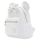 Loungefly: Disney - Minnie Sequin Wedding Mini Backpack - Bards & Cards