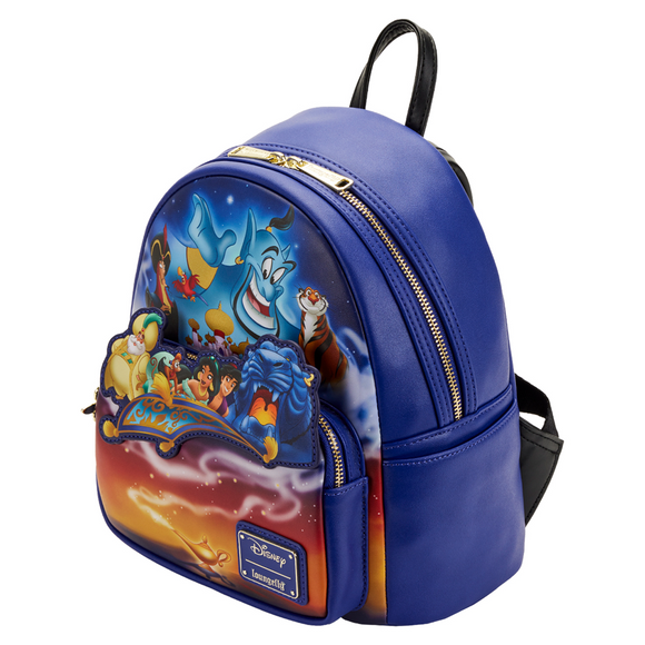 Loungefly: Disney - Aladdin 30th Anniversary Mini Backpack - Bards & Cards