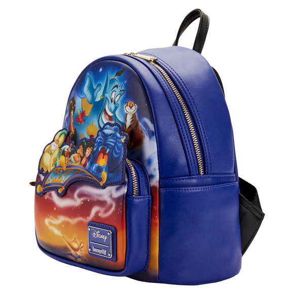 Loungefly: Disney - Aladdin 30th Anniversary Mini Backpack - Bards & Cards