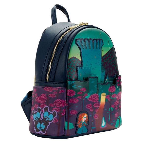 Loungefly: Disney - Brave Princess Castle Series Mini Backpack - Bards & Cards