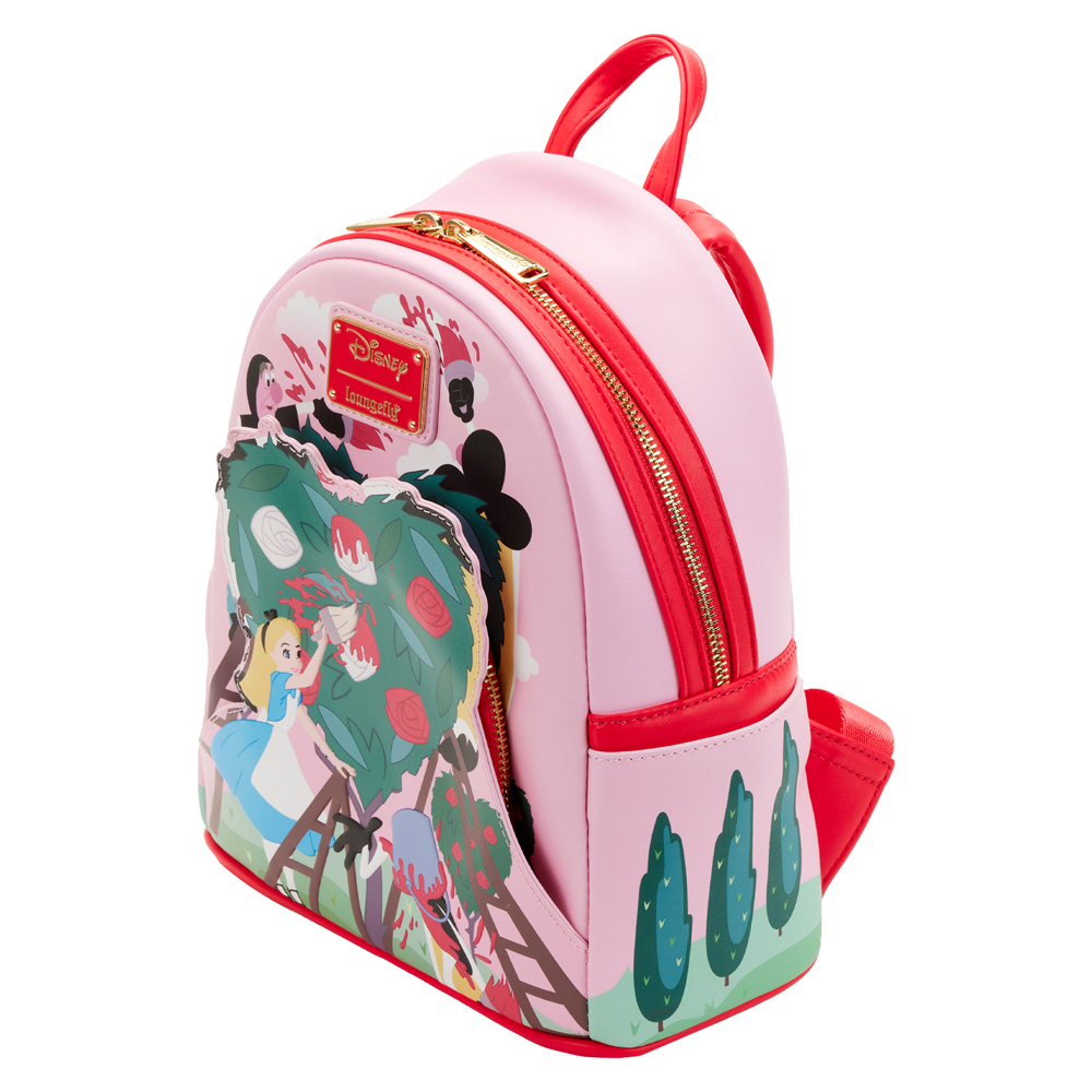 Loungefly: Disney Alice in Wonderland - Painting The Roses Red Mini Backpack - 0