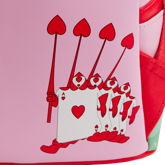 Loungefly: Disney Alice in Wonderland - Painting The Roses Red Mini Backpack - Bards & Cards