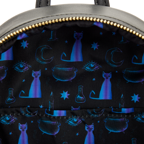 Loungefly: Disney - Hocus Pocus Binx Pocket Mini Backpack - Bards & Cards