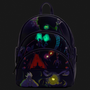 Loungefly: Disney Villains Triple Pocket Glow In The Dark Mini Backpack - Bards & Cards