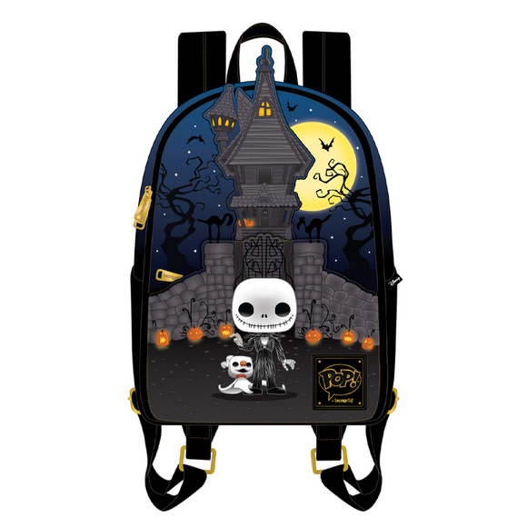 Loungefly: Disney: NBC - Jack Skellington House Mini Backpack - Bards & Cards