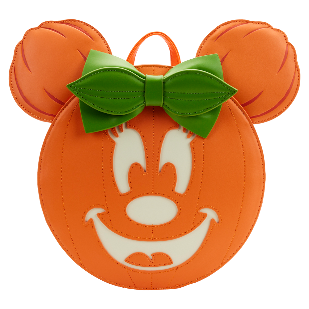 Disney - Glow Face Minnie Pumpkin Mini Backpack - Thumbnail 4