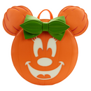 Loungefly: Disney - Glow Face Minnie Pumpkin Mini Backpack - Bards & Cards