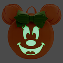 Loungefly: Disney - Glow Face Minnie Pumpkin Mini Backpack - Bards & Cards