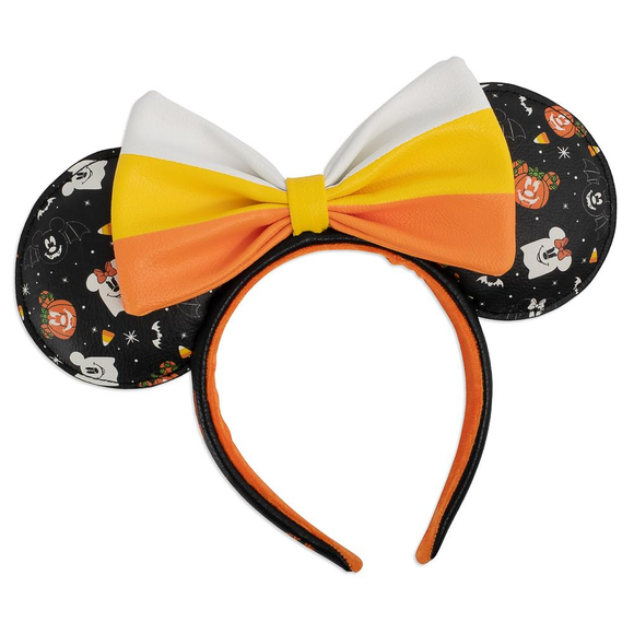 Loungefly: Disney Mickey and Minnie Candy Corn Mini Backpack and Headband Set - Bards & Cards
